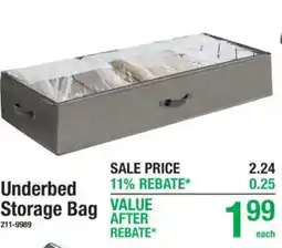 Menards Underbed Storage Bag offer