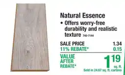 Menards Natural Essence offer