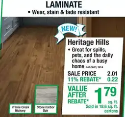 Menards Heritage Hills offer