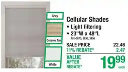 Menards Cellular Shades offer