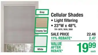 Menards Cellular Shades offer