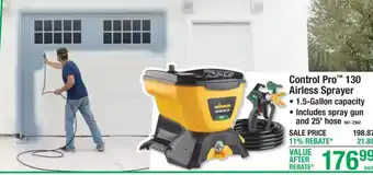Menards Wagner control pro 130 airless sprayer offer