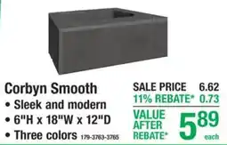 Menards Corbyn Smooth offer