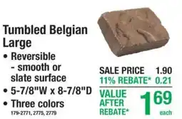 Menards Tumbled Belgian Large offer