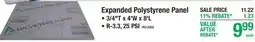 Menards Silverboard expanded polystyrene panel offer