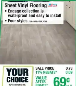Menards Sheet Vinyl Flooring offer