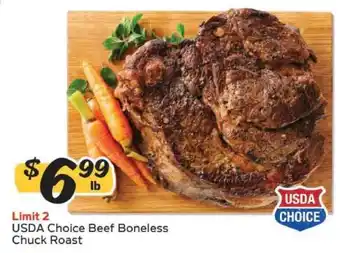 Winn Dixie USDA Choice Beef Boneless Chuck Roast offer