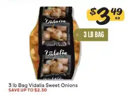 Winn Dixie 3 lb Bag Vidalia Sweet Onions offer