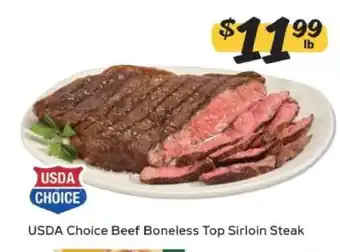 Winn Dixie USDA Choice Beef Boneless Top Sirloin Steak offer