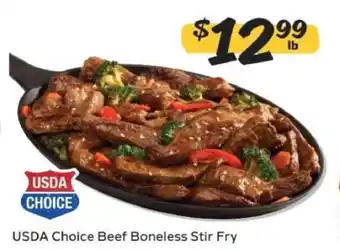 Winn Dixie USDA Choice Beef Boneless Stir Fry offer