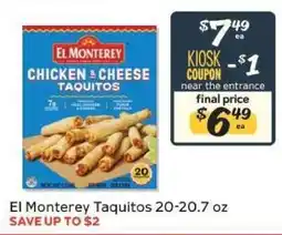 Winn Dixie El Monterey Taquitos offer