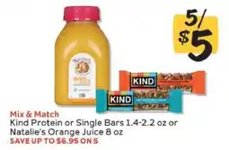 Winn Dixie Kind Protein or Single Bars or Natalie's Orange Juice offer