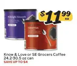 Winn Dixie Know & Love or SE Grocers Coffee offer
