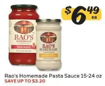 Winn Dixie Rao's Homemade Pasta Sauce offer