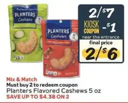Winn Dixie Planters Flavored Cashews 5 oz offer