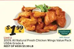 Winn Dixie 100% All Natural Fresh Chicken Wings Value Pack offer