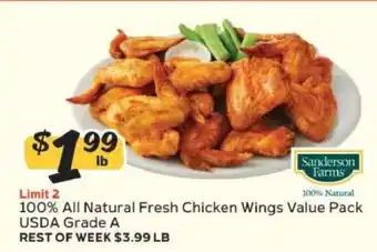 100% All Natural Fresh Chicken Wings Value Pack