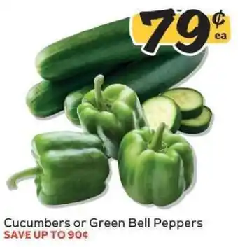 Winn Dixie Cucumbers or Green Bell Peppers offer