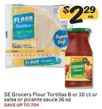 Winn Dixie SE Grocers Flour Tortillas or Salsa offer