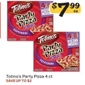 Winn Dixie Totino's Party Pizza 4 ct offer