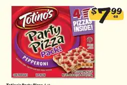 Winn Dixie Totino's Party Pizza Pack! Pepperoni offer