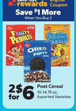 Save a Lot Post Cereal offer
