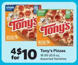 Save a Lot Tony's Pizzas offer