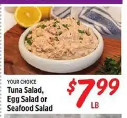 Rouses Tuna Salad, Egg Salad or Seafood Salad offer