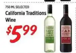 Rouses California Traditions Wine offer
