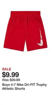 Kohl's Boys 4-7 Nike Dri-FIT Trophy Athletic Shorts offer