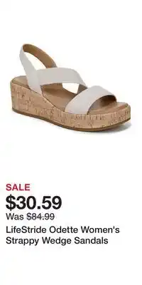 Kohl's LifeStride Odette Women's Strappy Wedge Sandals offer