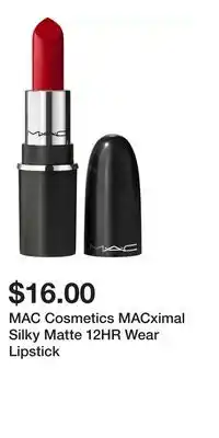 Kohl's MAC Cosmetics MACximal Silky Matte 12HR Wear Lipstick offer