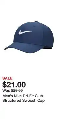 Kohl's Men's Nike Dri-Fit Club Structured Swoosh Cap offer
