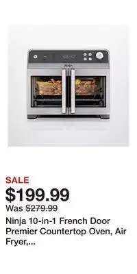 Kohl's Ninja 10-in-1 French Door Premier Countertop Oven, Air Fryer, Convection Oven & Toaster - FO101 offer