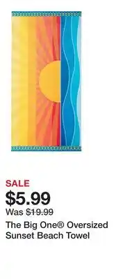 Kohl's The Big One Oversized Sunset Beach Towel offer