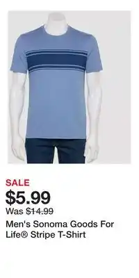 Kohl's Men's Sonoma Goods For Life Stripe T-Shirt offer