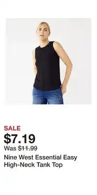 Kohl's Nine West Essential Easy High-Neck Tank Top offer