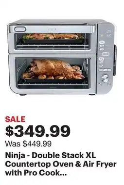 Best Buy Ninja - Double Stack XL Countertop Oven & Air Fryer with Pro Cook System - Stainless Steel offer