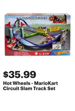 Best Buy Hot Wheels - MarioKart Circuit Slam Track Set offer