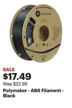 Best Buy Polymaker - ABS Filament - Black offer