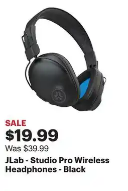 Best Buy JLab - Studio Pro Wireless Headphones - Black offer