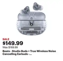 Best Buy Beats - Studio Buds + True Wireless Noise Cancelling Earbuds - Transparent offer