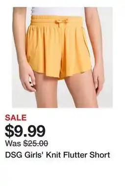 Dick's Sporting Goods DSG Girls' Knit Flutter Short offer