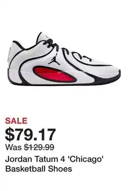 Dick's Sporting Goods Jordan Tatum 4 'Chicago' Basketball Shoes offer