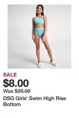 Dick's Sporting Goods DSG Girls' Swim High Rise Bottom offer