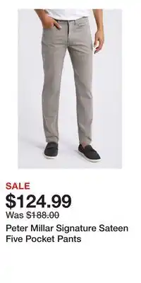 Nordstrom Peter Millar Signature Sateen Five Pocket Pants offer