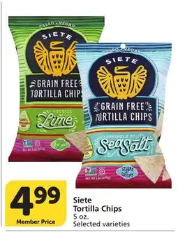Albertsons Siete Tortilla Chips offer