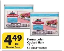 Albertsons Farmer John Cooked Ham offer