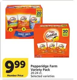 Albertsons Pepperidge Farm Variety Pack offer