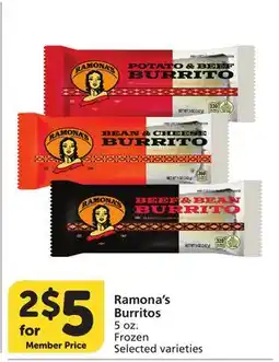 Albertsons Ramona's Burritos offer